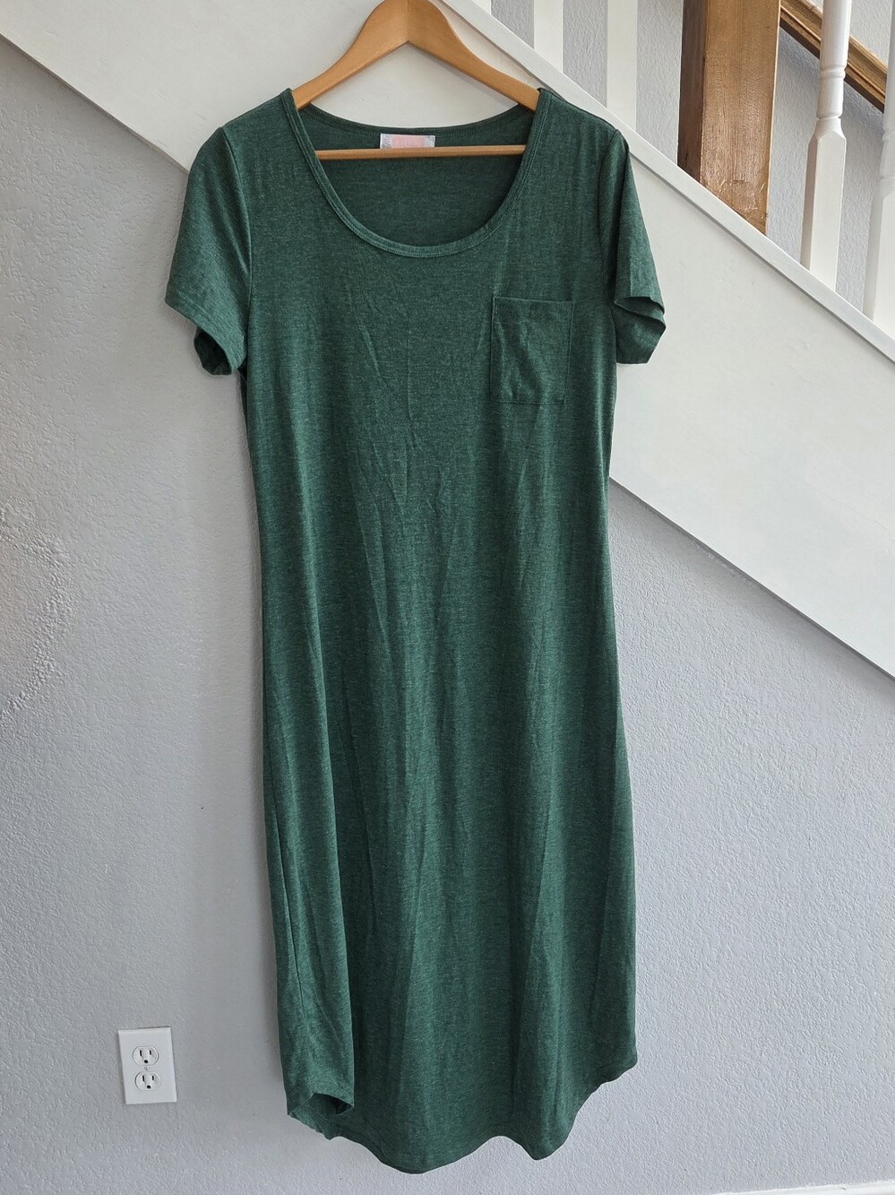 Comfy Green T-Shirt Dress